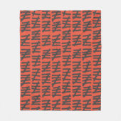 Seitenzählungsmuster schwarz auf einer beliebigen  fleecedecke (Vorderseite)