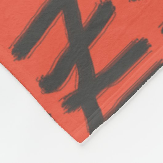 Seitenzählungsmuster schwarz auf einer beliebigen fleecedecke (Ecke)