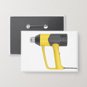 Seitliche Ansicht einer gelben elektrischen Heißlu Button (Vorderseite/Rückseite)
