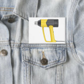 Seitliche Ansicht einer gelben elektrischen Heißlu Button (Insitu)