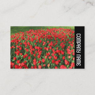 Seitliche Band - Bett von Red Tulips 02 Visitenkarte