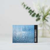 Seitliche Band - Blaues Wasser Visitenkarte (Stehend Vorderseite)