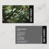 Seitliche Band - Botanischer Garten Visitenkarte (Vorne/Hinten)