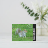 Seitliche Band - Eichhörnchen Visitenkarte (Stehend Vorderseite)