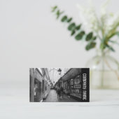 Seitliche Band - Einkaufspassage Visitenkarte (Stehend Vorderseite)