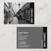 Seitliche Band - Einkaufspassage Visitenkarte (Vorne/Hinten)