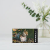 Seitliche Band - Graues Eichhörnchen Visitenkarte (Stehend Vorderseite)