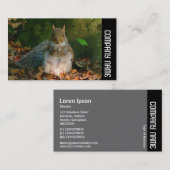 Seitliche Band - Graues Eichhörnchen Visitenkarte (Vorne/Hinten)