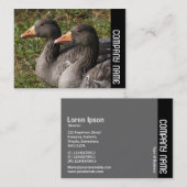 Seitliche Band - Grauschlacke Visitenkarte (Vorne/Hinten)