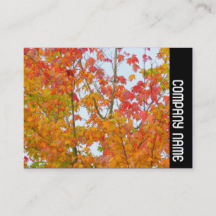 Seitliche Band - Herbstblätter Visitenkarte