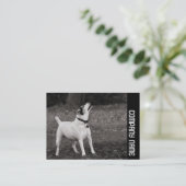Seitliche Band - Hund Visitenkarte (Stehend Vorderseite)