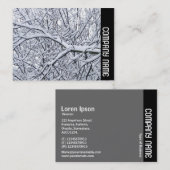 Seitliche Band - Schneebründe Zweige Visitenkarte (Vorne/Hinten)