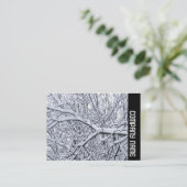 Seitliche Band - Schneebründe Zweige Visitenkarte (Stehend Vorderseite)