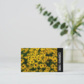 Seitliche Band - Schwarze mit Augen Susans (Rudbec Visitenkarte (Stehend Vorderseite)