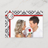 Seitliche Grenzen für Foto Response-Website-Karten Begleitkarte (Rückseite)