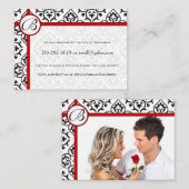 Seitliche Grenzen für Foto Response-Website-Karten Begleitkarte (Vorne/Hinten)