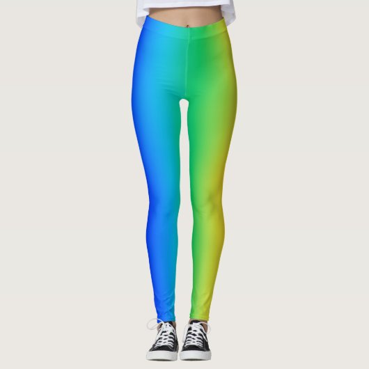 Seitliche Regenbogenneigung Leggings (Vorderseite)