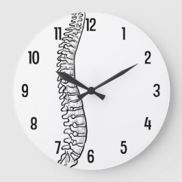 Seitliche Rückenspinenhalterung Akrylhalterung Große Wanduhr