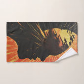 Seitliche Seite und Sonne | Metaphysische Kunst de Badhandtuch Set (Handtuch)