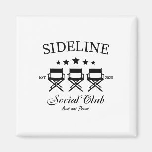 Seitliche Sozialclub Laut Und Stolze Fußballmütter Magnet