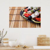 Seitlicher Blick auf den frisch vegetarischen Sala Poster (Küche)