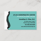 Seitlicher Chiropraktor Terminkarte (Vorderseite)