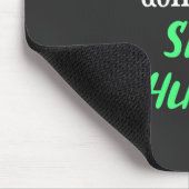 Seitlicher Hustle Cooties Neon Green Text Mousepad (Ecke)