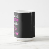 Seitlicher Hustle Cooties Neon Pink Text Kaffeetasse (Mittel)