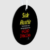 Seitlicher Hustle gegen grind tanzende Neon Gelber Ornament (Vorderseite)