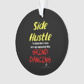 Seitlicher Hustle gegen grind tanzende Neon Gelber Ornament (Vorderseite)