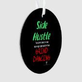 Seitlicher Hustle gegen grind tanzende Neon Green Ornament (Vorderseite)