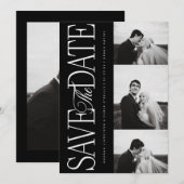Seitliches Skript Speichern Sie das Datum Foto-Ank Save The Date (Vorne/Hinten)