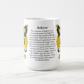 Seitwärts der Ursprung, die Bedeutung und das Kaffeetasse (Mittel)