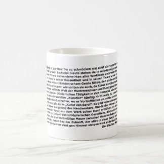 Seitwärts Kaffeetasse