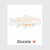 Seiyu Tenkara Tsuribaka kundenspezifische Vinyl-Au Aufkleber (Blatt)