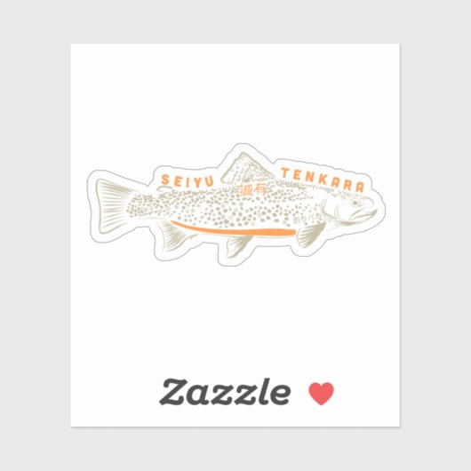 Seiyu Tenkara Tsuribaka kundenspezifische Vinyl-Au Aufkleber (Blatt)