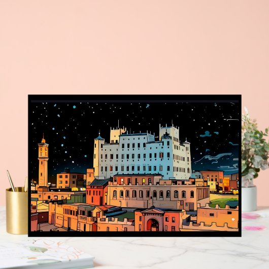 Seiyun City - Yemen Acrylschild (Hochzeit)
