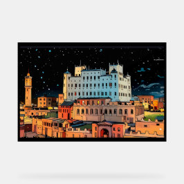 Seiyun Stadt - Jemen Acrylschild
