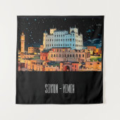 Seiyun Stadt - Jemen Wandteppich (Vorderseite)