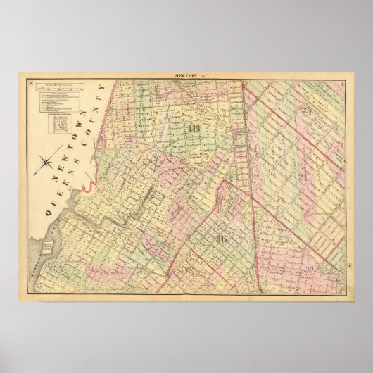 Sek. 4 Brooklyn Karte Poster (Vorne)