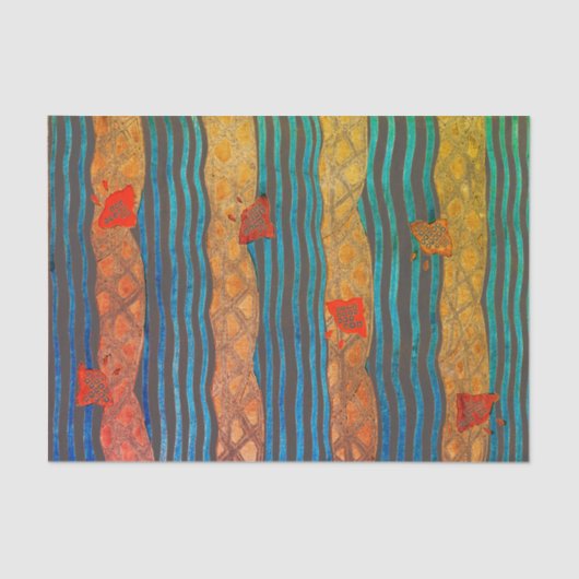 SEKAI JAPANISCHES WOODBLOCK DRUCK Seidenpapier (Vorderseite)