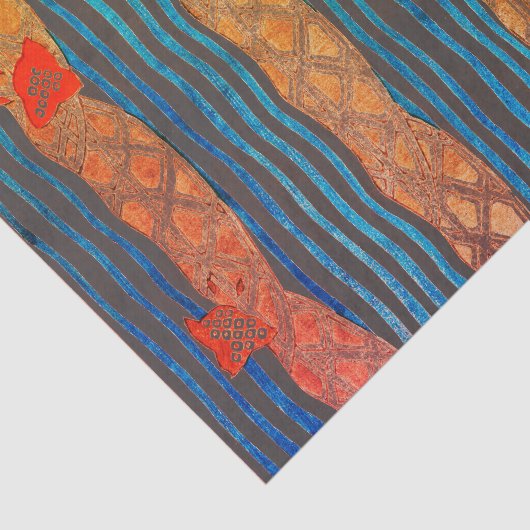 SEKAI JAPANISCHES WOODBLOCK DRUCK Seidenpapier (Ausschnitt)