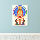 Sekhmet Balances Time Leinwanddruck (Insitu (Holzboden))