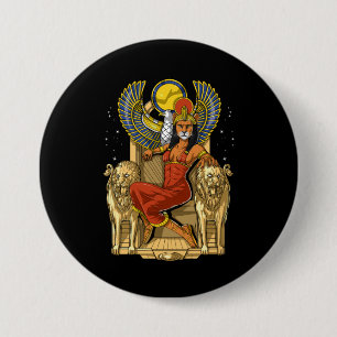 Sekhmet Egyptian Lioness Goddeß Button