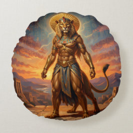 Sekhmet – Lion-Headed War Goddess´2 Rundes Kissen