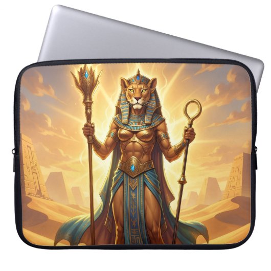 Sekhmet – Lion-Headed War Goddess´3 Laptopschutzhülle (Vorderseite)