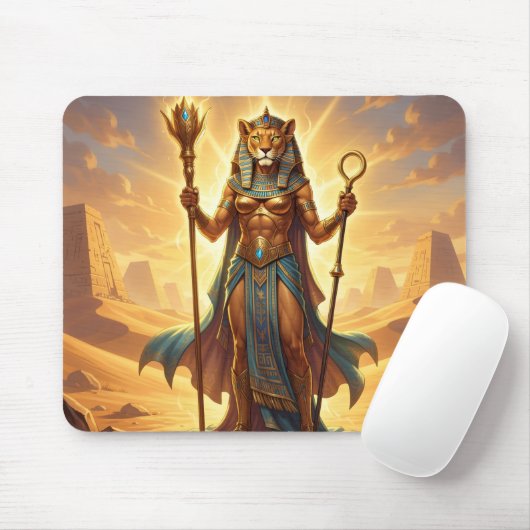 Sekhmet – Lion-Headed War Goddess´3 Mousepad (Mit Mouse)