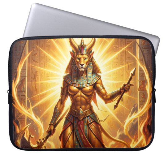 Sekhmet – Lion-Headed War Goddess´4 Laptopschutzhülle (Vorderseite)