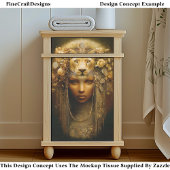 Sekhmet Lioness Goddess Portrait EW1 Decoupage Seidenpapier