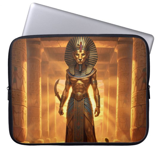 Sekhmet – Löwenköpfige Kriegsgöttin´2 Laptopschutzhülle (Vorderseite)